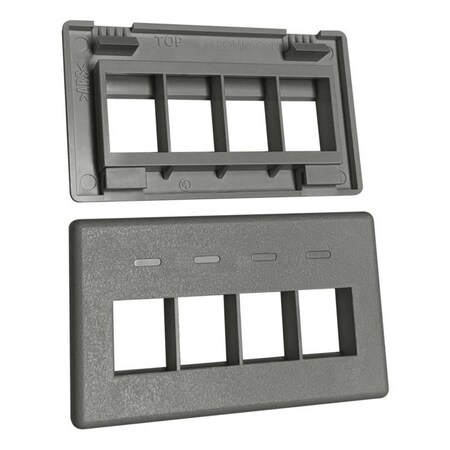 Commscope Modular Connectors / Ethernet Connectors Faceplate Kit 4P Flexmode 1933134-4
